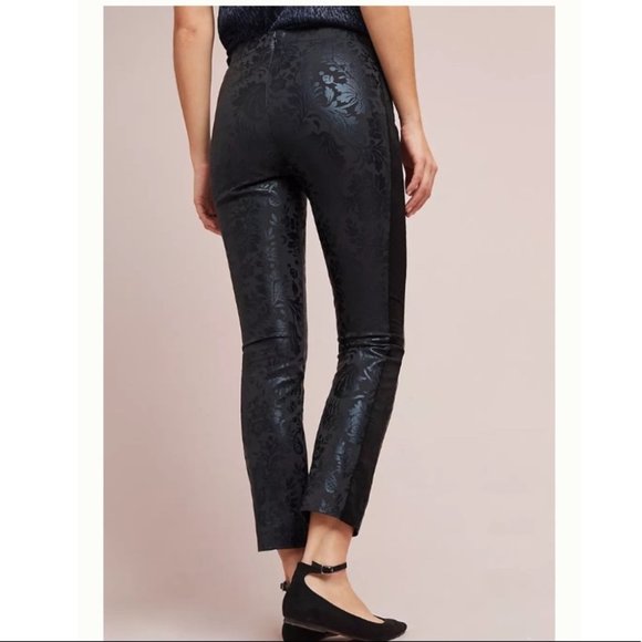 Anthropologie The Essential Foil-Printed Tuxedo Trousers - Picture 4 of 16